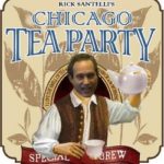 Rick Santelli, journaliste financier de CNBC, a été à l'origine de la proposition d'une tea party à Chicago pour protester contre la dilapidation de l'argent des impôts.