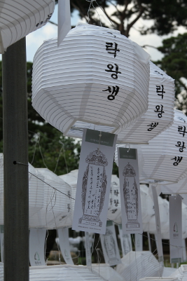 Le temple le plus riche de Corée est celui du célèbre arrondissement de Gangnam, le quartier chic de Séoul. Une lanterne est vendue 167 € et doit assurer le succès à l'examen national d'entrée à l'université