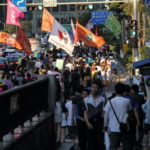 Manifestation (Séoul, août 2013).