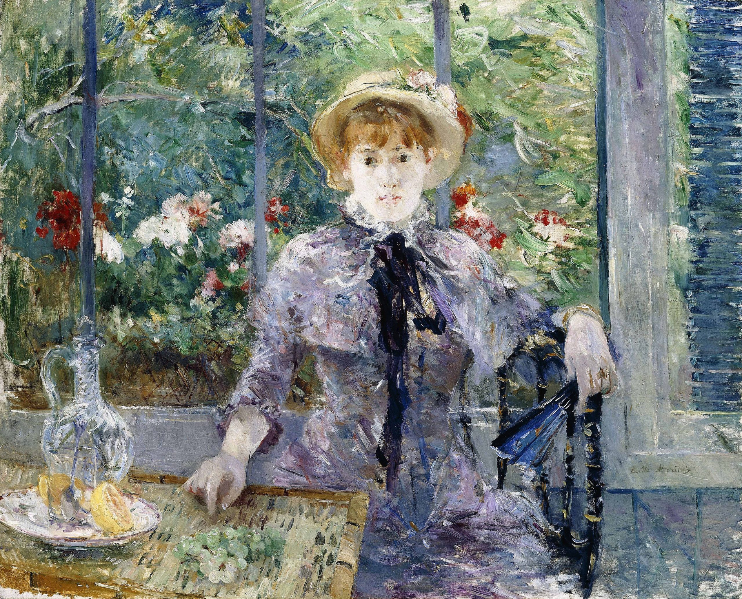 Après le déjeuner, Huile sur toile de Berthe Morisot (1881). Collection particulière.